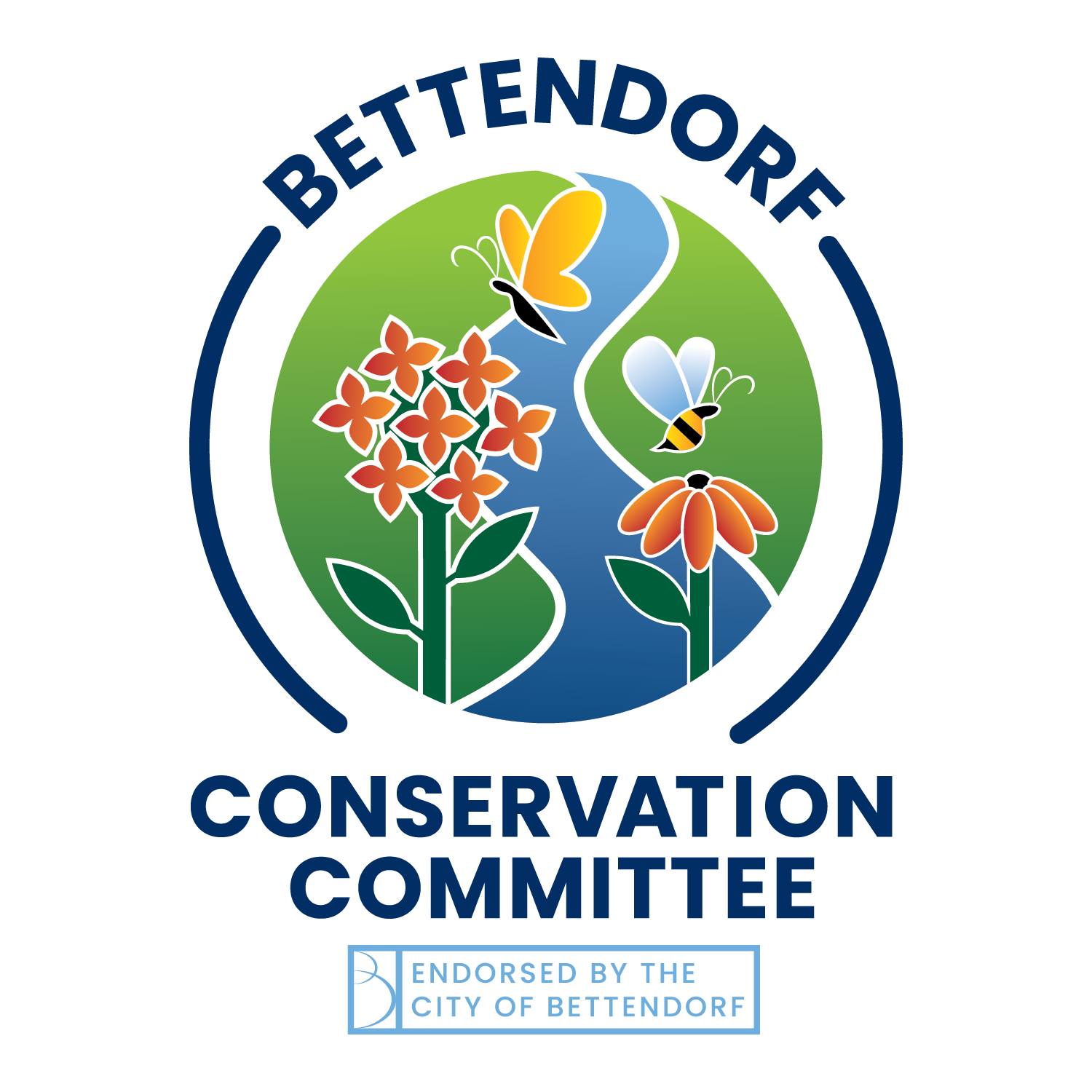 City of Bettendorf - Conservation Committee Logo - Full Color - Gradient